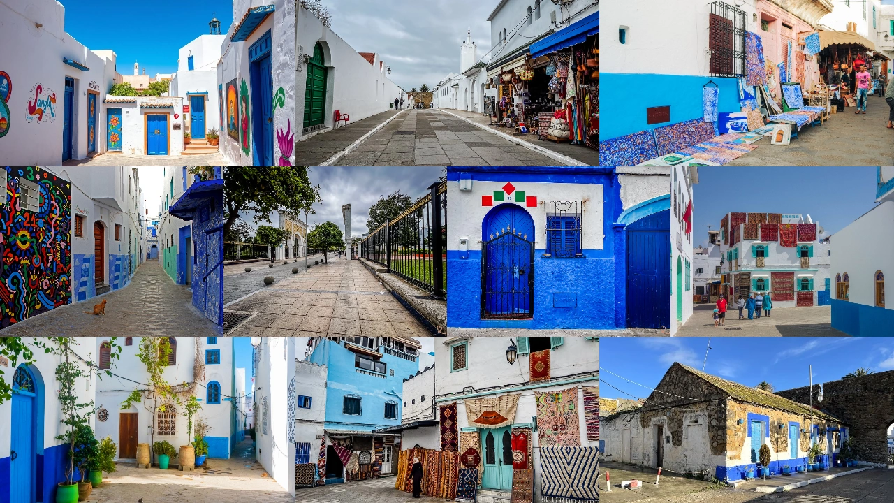 Médina blanche et bleue d'Asilah au Maroc