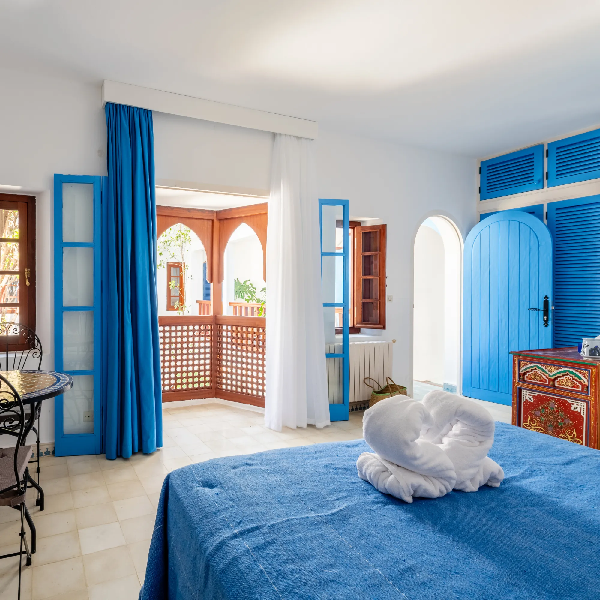 Aperçu des chambres du Riad Asilah 32, Arcila, Lixus et Tingis